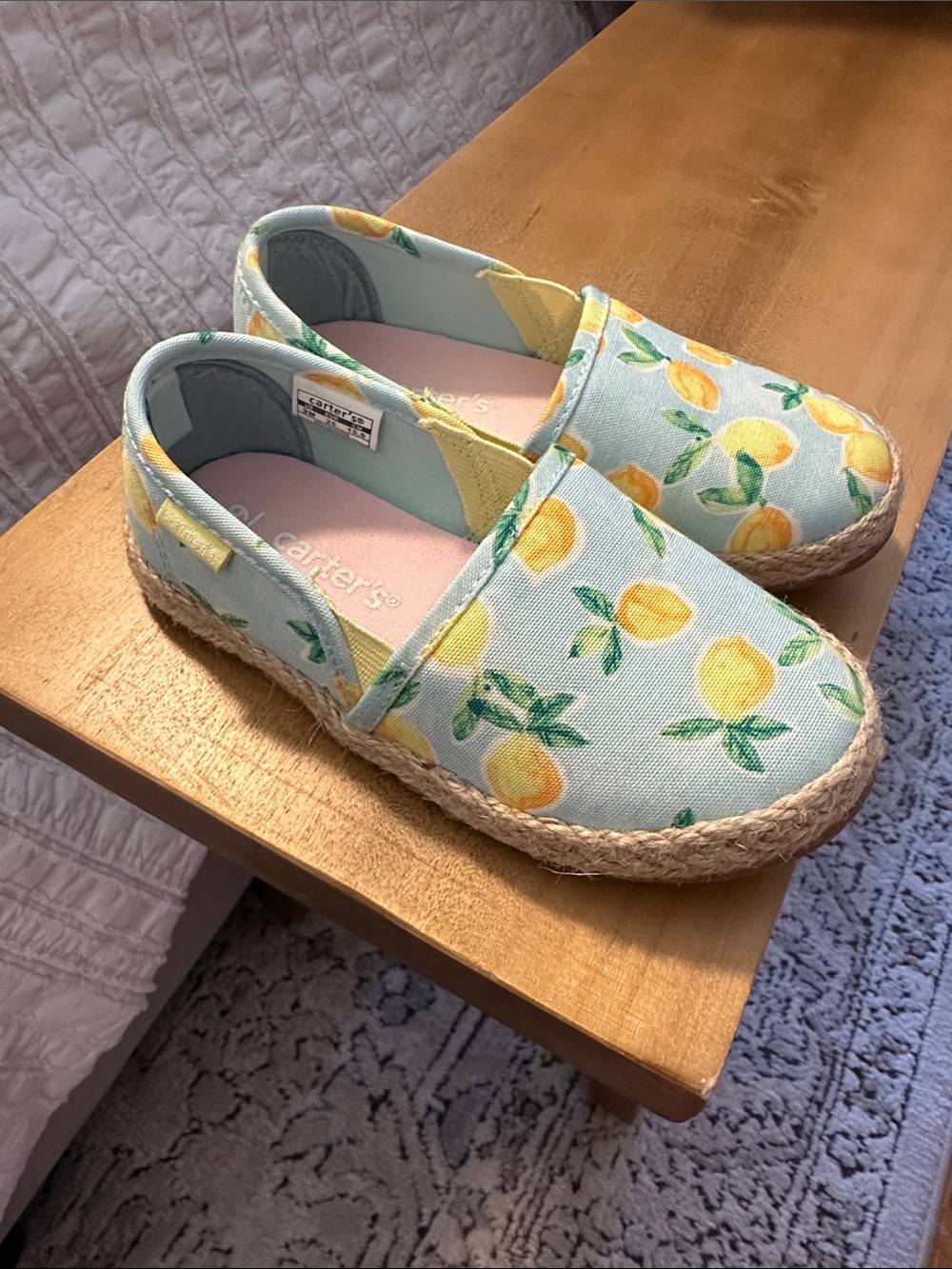 Carter’s girls lemon espadrilles
